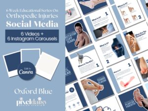 Orthopedic Injuries Instagram Video Templates for Therapists (Canva)